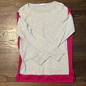 Vince xs colorblock cashmere sweater